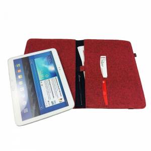 Bis 13 Zoll Tablet Tasche Hülle für MacBook Air Laptop Notebbok sleeve Filztasche Hülle Filz rot Bild 4