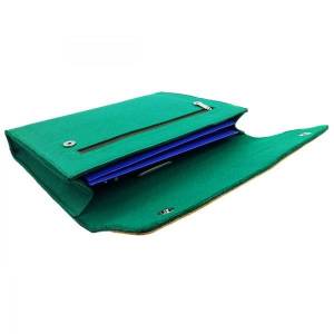 DIN A4 Business Aktentasche Arbeitstasche für Herren und Damen Unisex Filztasche Schutzhülle für Laptop, Grün Bild 3