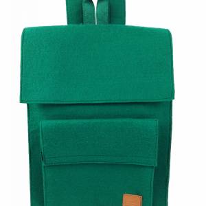 Venetto Rucksack Tasche aus Filz Filzrucksack unisex handgemacht grün Bild 1