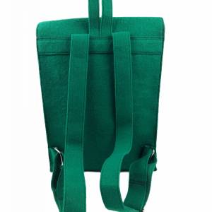 Venetto Rucksack Tasche aus Filz Filzrucksack unisex handgemacht grün Bild 3