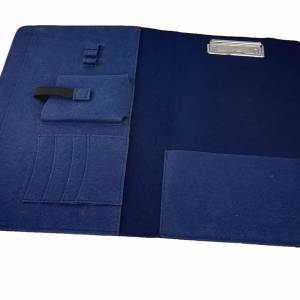 10,2 - 13,3 Zoll Hülle Organizer Tasche Schutzhülle für Laptop Notebook Tablet Buchhülle Etui aus Filz, Blau Bild 4