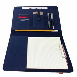 10,2 - 13,3 Zoll Hülle Organizer Tasche Schutzhülle für Laptop Notebook Tablet Buchhülle Etui aus Filz, Blau Bild 6