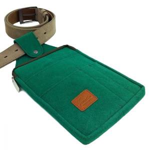 Multifunktions Bauchtasche Allzweck Tasche Hülle aus Filz für Zuhause oder Arbeit, Grün Dunkelgrün Bild 7