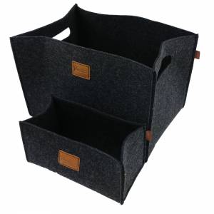 2-er Set Box Filzbox Aufbewahrungskasten Softbox Aufbewahrungskorb für Ikea Regal, Kofferraum, Kellerregal, Regalkorb, S Bild 1
