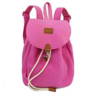 Rucksack Filzrucksack Tasche aus Filz unisex bag handgemacht pink Bild 1