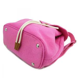 Rucksack Filzrucksack Tasche aus Filz unisex bag handgemacht pink Bild 4