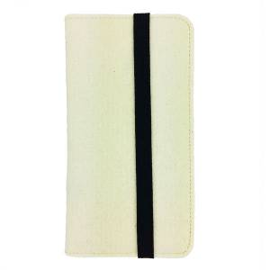 5.2 - 6.4" Bookstyle wallet case Tasche aus filz Hülle für Tablet Filztasche Creme Bild 2