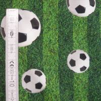 15,00 EUR/m Jersey Baumwolljersey Fußball / Fußbälle / Fußballfeld  auf grün Bild 7