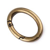 Karabiner Ring Oval 19/29mm Silber Gold Schwarz Altmessing Bild 2
