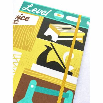 Notizbuch Projektbuch „Woodworking" Hardcover 17,5x23cm (ähnlich A5) stoffbezogen Holzarbeiten Schreiner