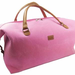 Handgepäck Tasche Businesstasche Weekender für Flug Reise Flugzeug Rosa Bild 1