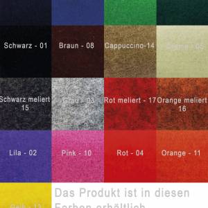 5.0 - 6.4" Horizontal Quertasche Bauchtasche Gürteltasche Tasche aus filz Schutzhülle für Handy Grau Bild 4