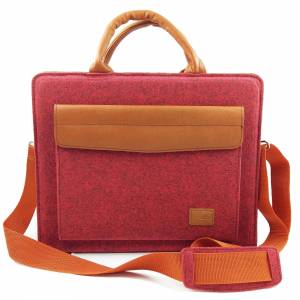 Businesstasche Tasche Damen-Tasche Umhängetasche Aktentasche für MacBook Laptop-Tasche Notebook Filztasche Filz udn Lede Bild 1
