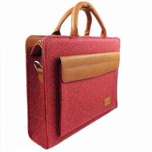Businesstasche Tasche Damen-Tasche Umhängetasche Aktentasche für MacBook Laptop-Tasche Notebook Filztasche Filz udn Lede Bild 2