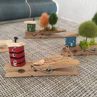 Mini Holzhäuschen auf Holzwäscheklammer, Wäscheklammer, Häuschen,Glubbal, Beispielbild Bild 3