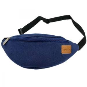 Gürteltasche Bauchtasche Hüfttasche Filztasche Tasche aus Filz Wandertasche Freizeittasche, Blau Bild 1