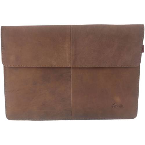 12,9 - 13,3 Zoll Echtleder Hülle Nubuk-Leder-Tasche Schutztasche Sleeve für MacBook / Air / Pro, iPad Pro, Surface, Lapt