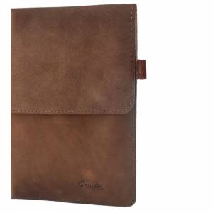12,9 - 13,3 Zoll Echtleder Hülle Nubuk-Leder-Tasche Schutztasche Sleeve für MacBook / Air / Pro, iPad Pro, Surface, Lapt Bild 8