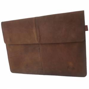 12,9 - 13,3 Zoll Echtleder Hülle Nubuk-Leder-Tasche Schutztasche Sleeve für MacBook / Air / Pro, iPad Pro, Surface, Lapt Bild 9