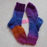 Baby-Söckchen, handgestrickte Socken, SchuhGr 20/21, 15 Monate, Kleidergr. 80/86 Bild 3
