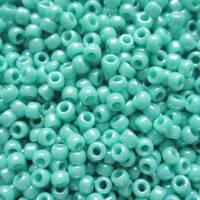 Toho Seed Beads 11/0 Opaque-Rainbow Turquoise Bild 2