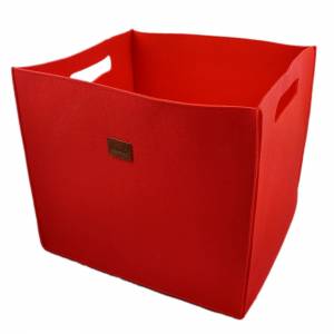 3-er Box Filzbox Aufbewahren Boxen Filz rot Bild 1
