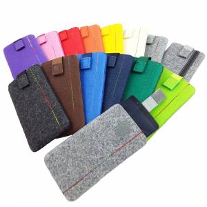 5 - 6,4 Zoll Universell Tasche Hülle Schutzhülle für Smartphone für iPhone 7, 7 Plus, Samsung S8, S8+ / Filztasche / Fil Bild 9