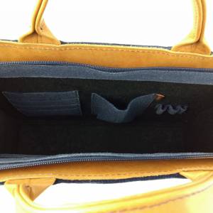 Businesstasche Handtasche Aktentasche Laptoptasche Tasche Filztasche Bürotasche blau Bild 4