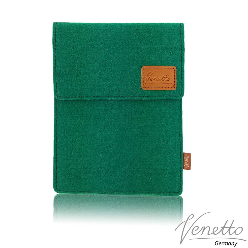 Tasche für eBook-Reader Hülle aus Filz Filztasche Sleeve Schutzhülle für Kindle Kobo Tolino Sony Trekstor, Grün Bild 1