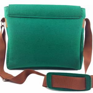 Herrentasche Messenger Bag Schultertasche Umhängetasche Handtasche aus Filz Grün dunkel Bild 7