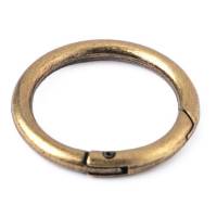 Karabiner Ring 34mm Gold Schwarz Silber Altmessing Bild 2