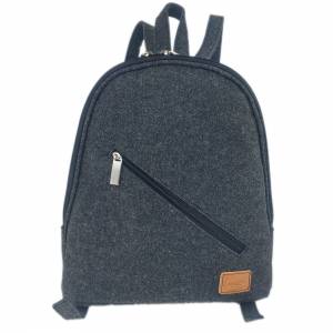 Venetto Mini Rucksack Tasche aus Filz Filzrucksack klein unisex handgemacht schwarz Bild 1