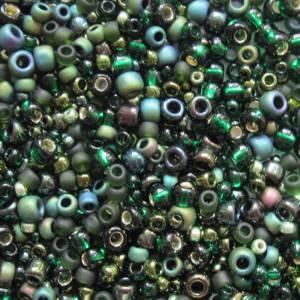 Toho Seed Bead Mix Bonsai Green Black 10g Bild 2