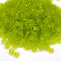 Toho Seed Beads 11/0 Transparent Frosted Lime Green Bild 1