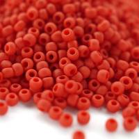 Toho Seed Beads 11/0 Opaque-Frosted Cherry Bild 1