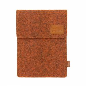 9.7 - 10.5" Tasche für Tablet eBook-Reader Hülle aus Filz Sleeve Schutzhülle orange meliert Bild 1