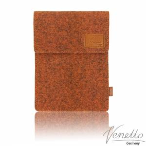 9.7 - 10.5" Tasche für Tablet eBook-Reader Hülle aus Filz Sleeve Schutzhülle orange meliert Bild 2
