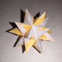 Origami Bastelset Bascetta 10 Sterne transparent pastell 5,0 cm x 5,0 cm Bild 6