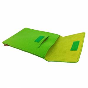 9.7 - 10.5" Tasche für Tablet eBook-Reader Hülle aus Filz Sleeve Schutzhülle Grün hell Bild 6