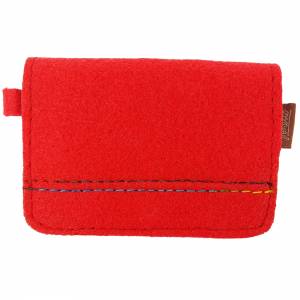 Mini Kinder-Portemonnaie Geldbörse Tasche Filz rot Bild 1