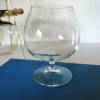 Vintage bunte Cognac Gläser, farbige Cognac Schwenker, Likörgläser, bauchige Gläser im Aluminiumständer Barzubehör, 6 farbig, 50er Jahre Bild 8