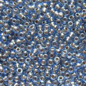 Toho Seed Beads 6/0 Gold-Lined Lt Montana Blue Bild 2