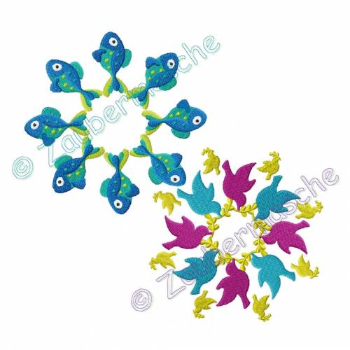 Ornamente Stickdateien für den 13x18-Rahmen