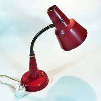Vintage Schreibtischlampe / Lampe rot Schweden Bild 1