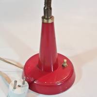 Vintage Schreibtischlampe / Lampe rot Schweden Bild 3