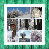 Karte "Winter", Grußkarte, Glückwunsch, Doppelkarte, Postkarte, Weihnachten,  Gesundheit, Motivdruck Bild 1