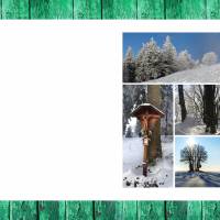 Karte "Winter", Grußkarte, Glückwunsch, Doppelkarte, Postkarte, Weihnachten,  Gesundheit, Motivdruck Bild 2