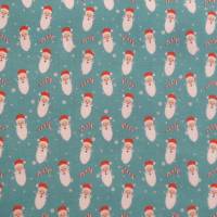 11,90 EUR/m Stoff Baumwolle Santa Claus Weihnachten auf weiß Bild 5