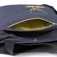 Schultertasche „Yello Bag“ aus Baumwolle, blau Bild 3