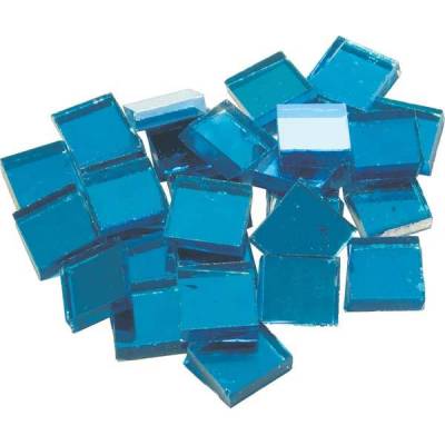 Spiegel-Mosaik 20x20 mm Blau
